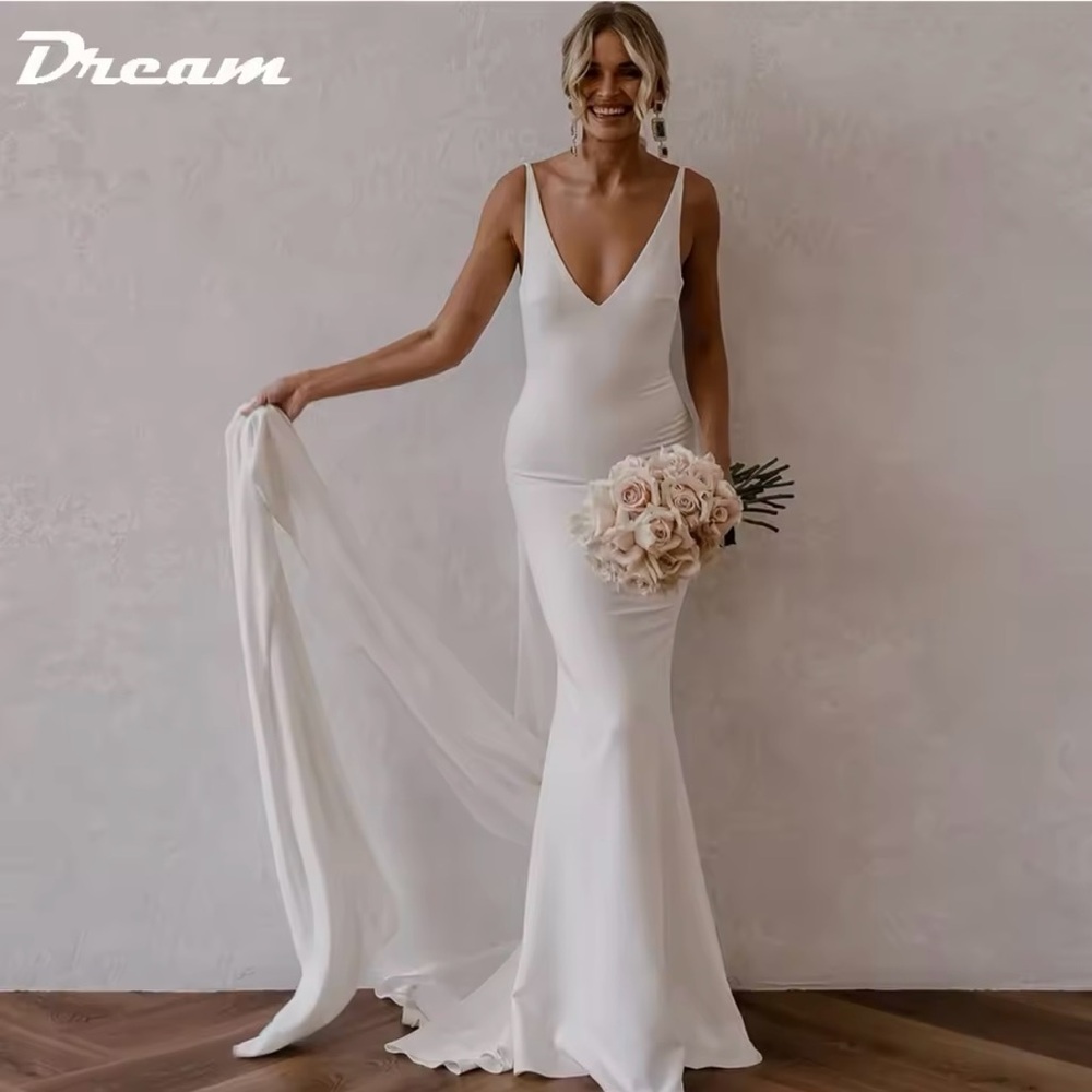 Ivory Formal Gown with Detachable Train